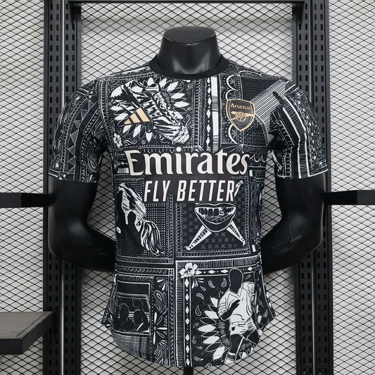 2024/2025 Arsenal Black pre-match Football Shirt - Player Version