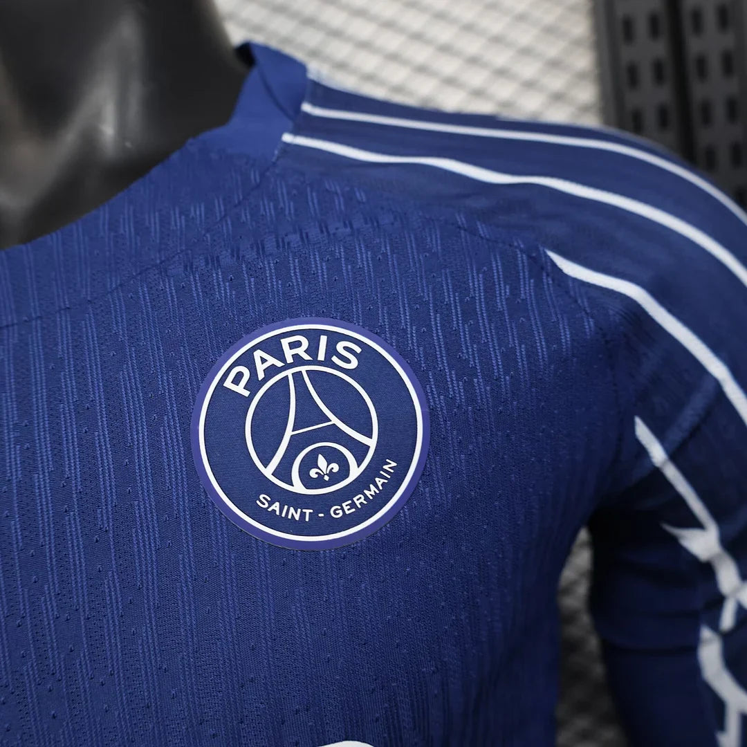 2024/2025 Psg Paris Saint-Germain Player Version Long Sleeve Fourth Away Football Shirt