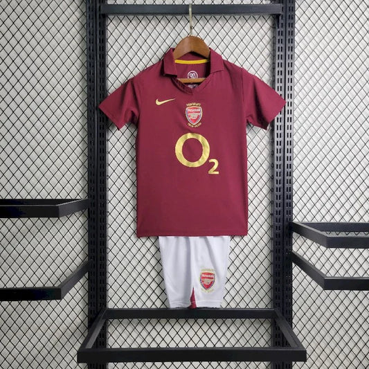 2005/2006 Retro Arsenal Home Football Shirt Kids Size