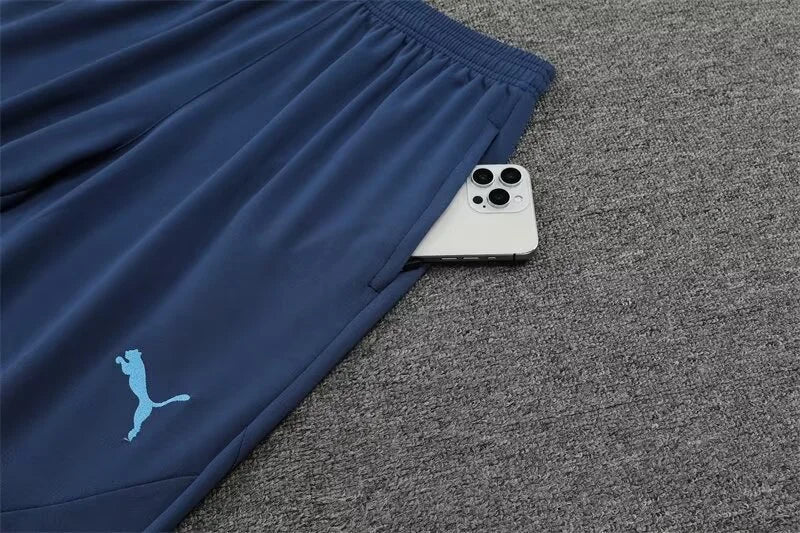 2024/2025 Manchester City Half-Pull Light Blue Tracksuit