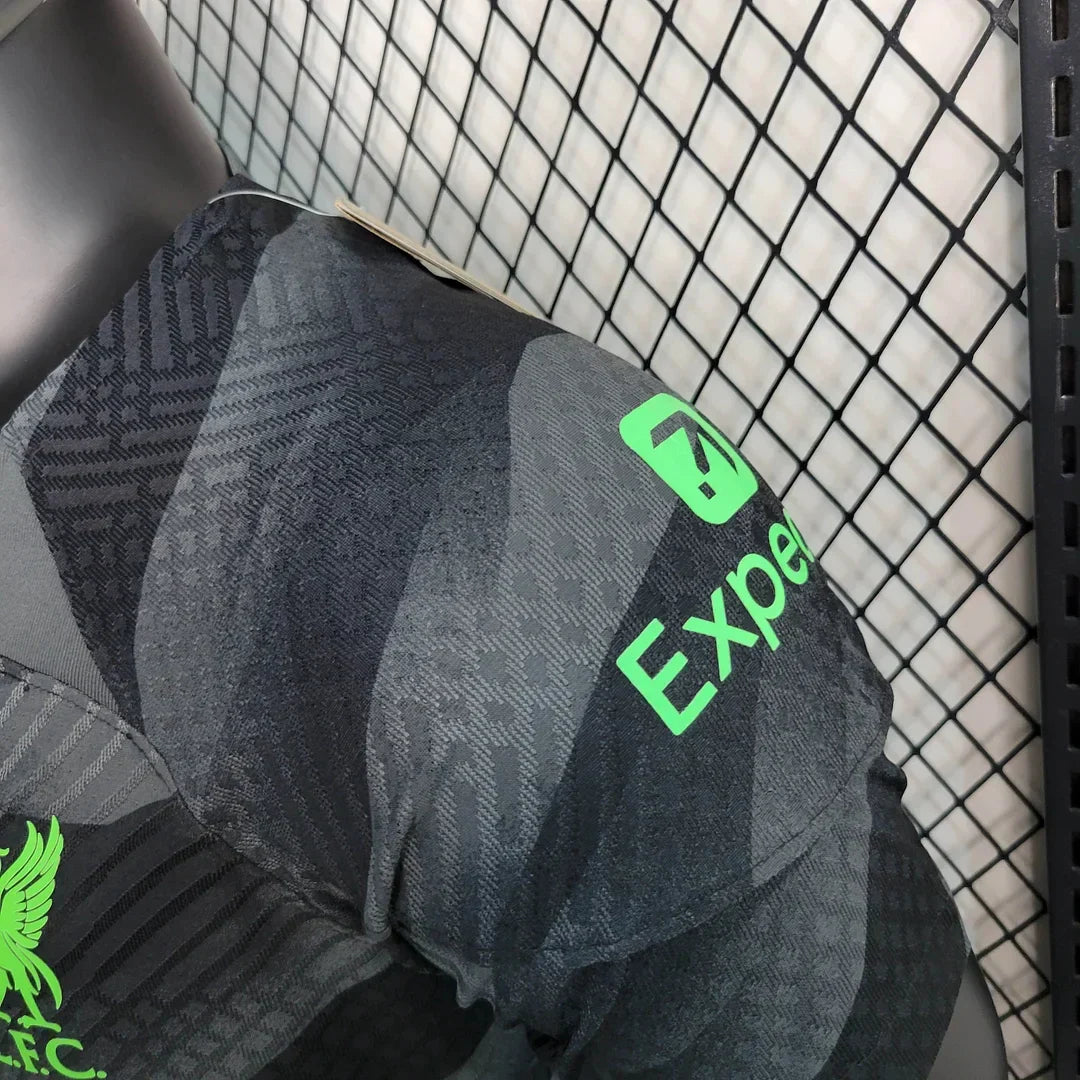 2023/2024 Liverpool Goalkeeper Black Football Shirt - Player Version