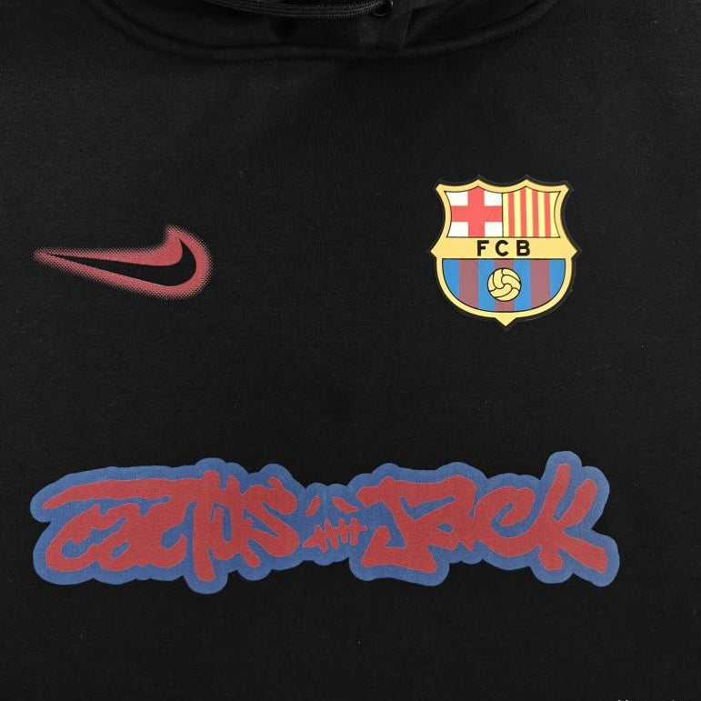 25/26 Barcelona Black Cactus Jack Hoodie