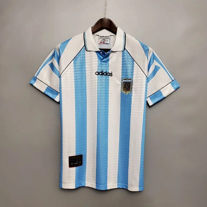 1996 Retro Argentina National Team Home Football Shirt