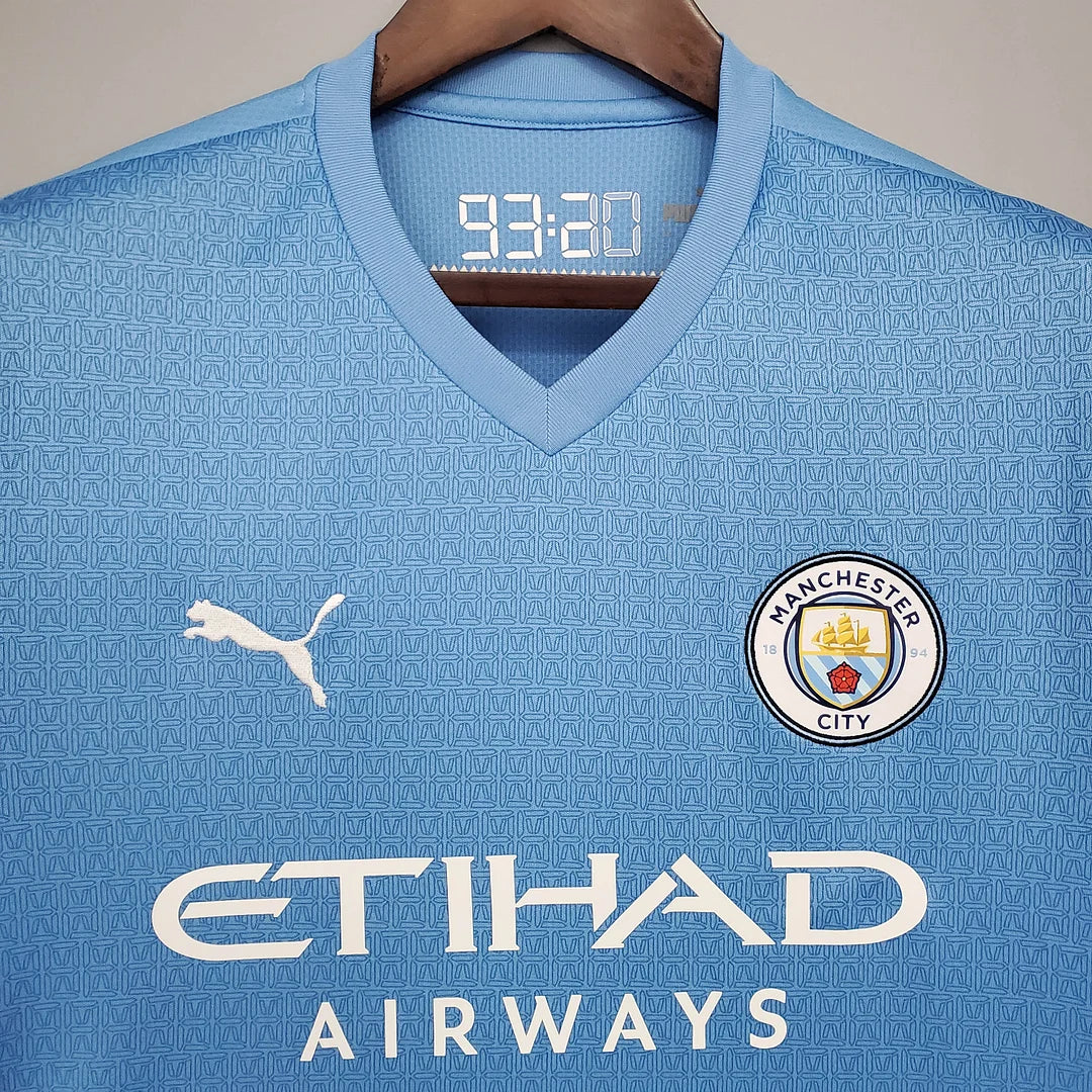 2021/2022 Retro Manchester City Home Football Shirt