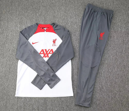 2023/2024 Liverpool Half-Pull Grey Tracksuit