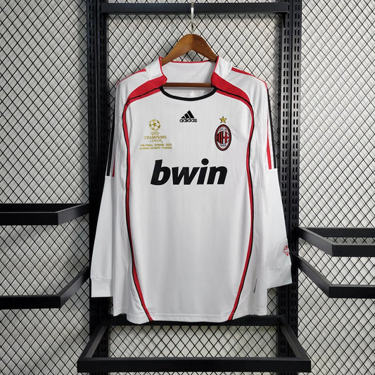 2006/2007 Retro Long Sleeve AC Milan Away Football Shirt