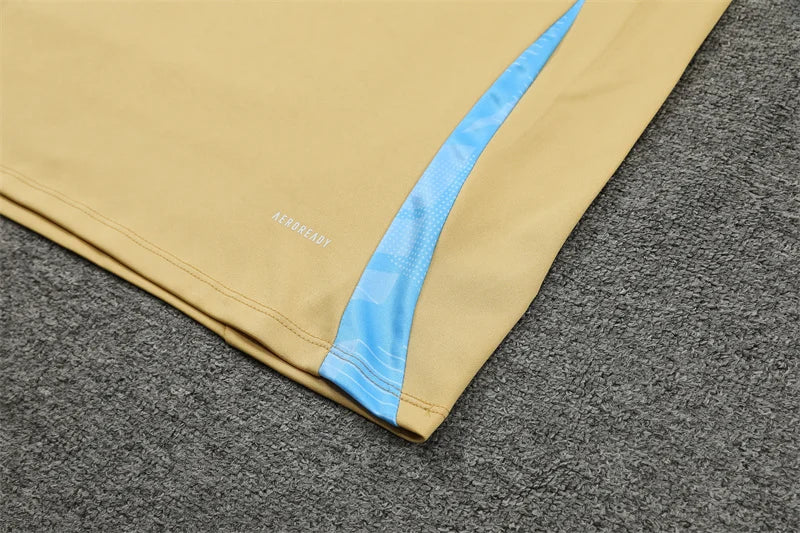 2024/2025 Argentina Half-Pull Gold Tracksuit