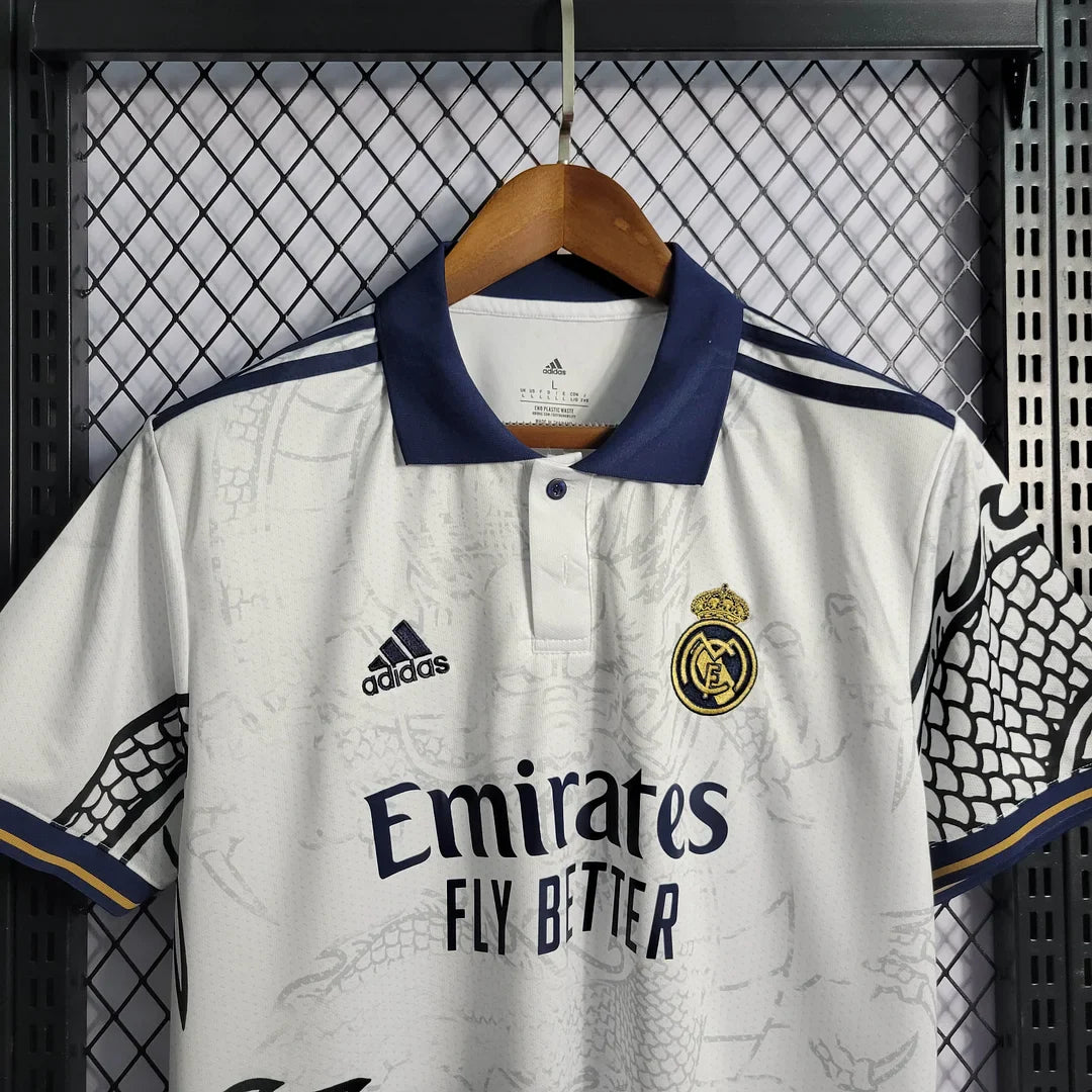 2022/2023 Real Madrid Chinese Dragon White Football Shirt