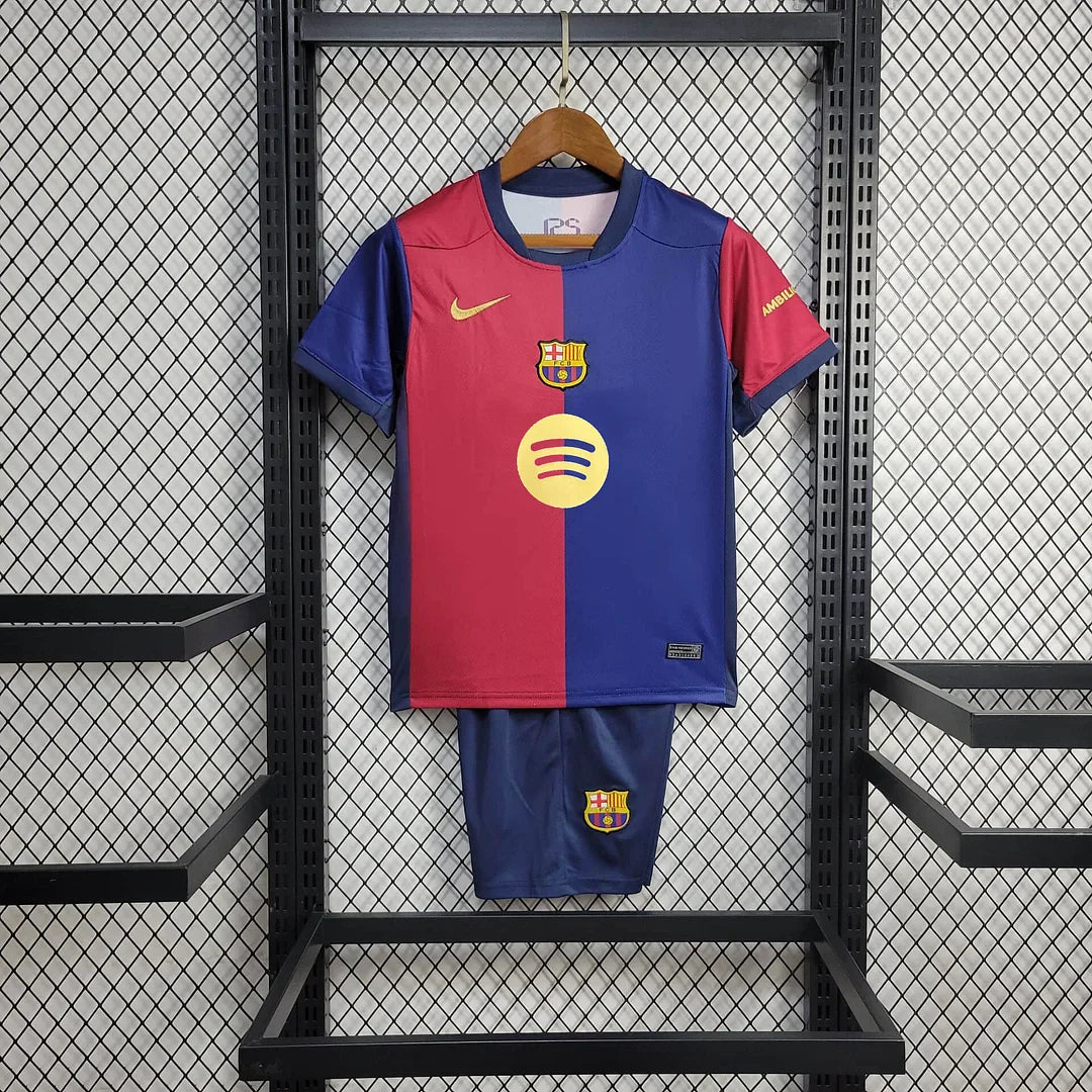 2024/2025 Barcelona Home Football Shirt Kids Size
