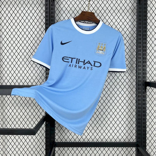 2013/2014 Retro Manchester City Home Football Shirt