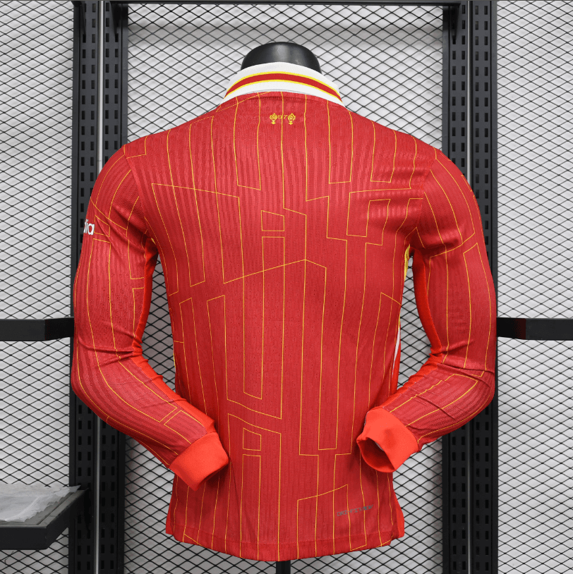 2024/2025 Long Sleeve Player Version Liverpool Home Football Shirt