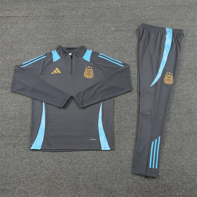 2024 Argentina Half-Pull Grey Tracksuit