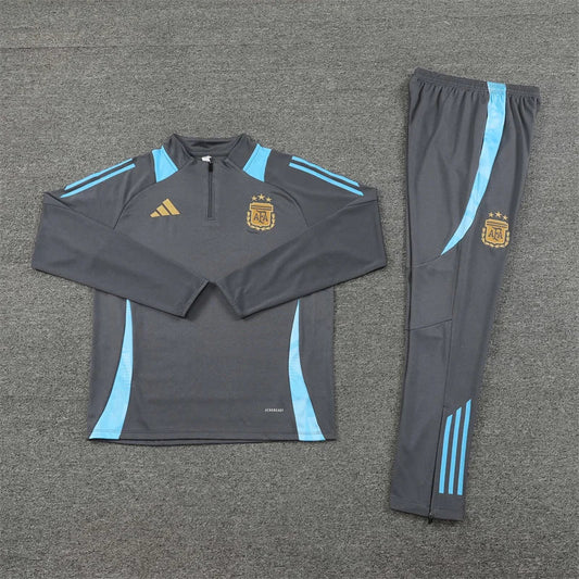 2024 Argentina Half-Pull Grey Tracksuit