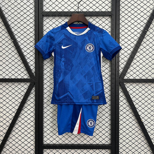 2025/2026 Chelsea Home Football Shirt Kids Size