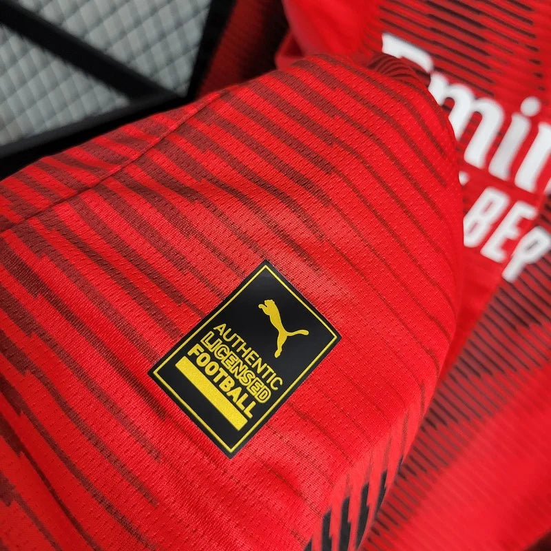 2023/2024 Long Sleeve AC Milan Home Football Shirt