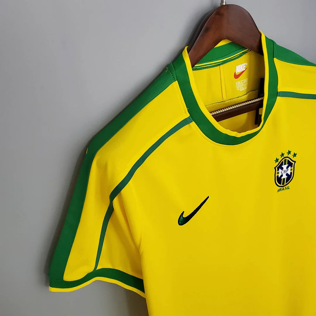 1998 Retro Brazil Home Football Shirt