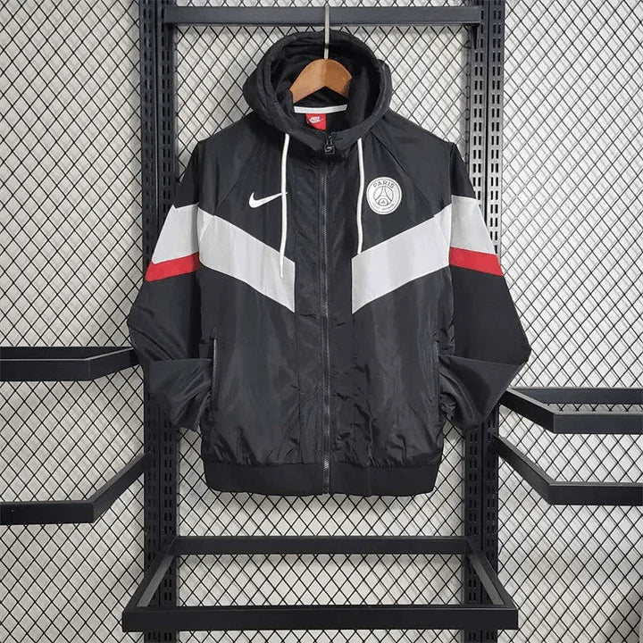 2023/2024 PSG Windbreaker Black And White