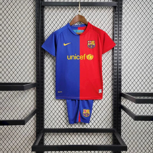 2008/2009 Retro Barcelona Home Football Shirt Kids Size