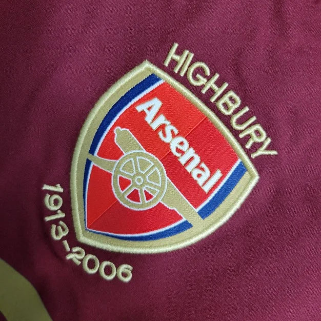 2005/2006 Retro Long Sleeve Arsenal Home Football Shirt