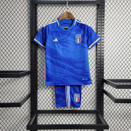 2023 Italy Home Football Shirt Kids Size