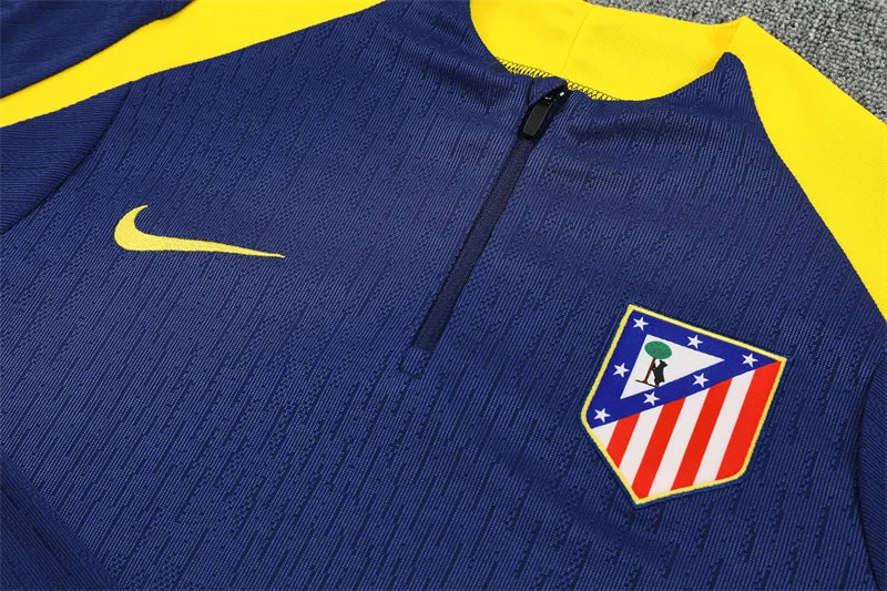 2025/2026 Atletico Madrid Blue Half-Pull Tracksuit