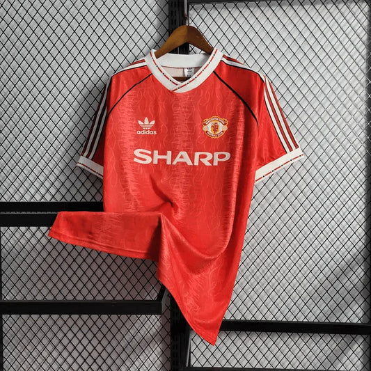 1990/1992 Retro Manchester United Home Football Shirt