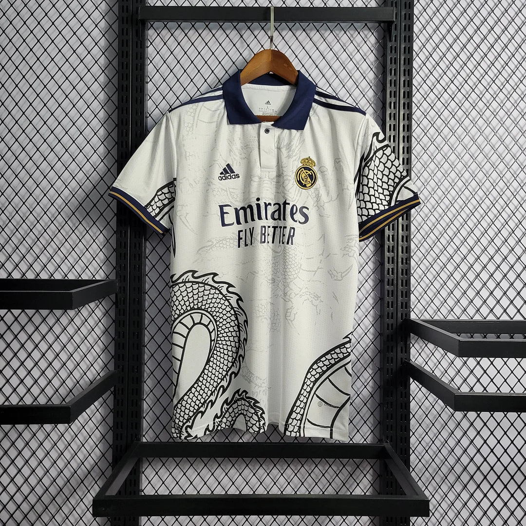 2022/2023 Real Madrid Chinese Dragon White Football Shirt