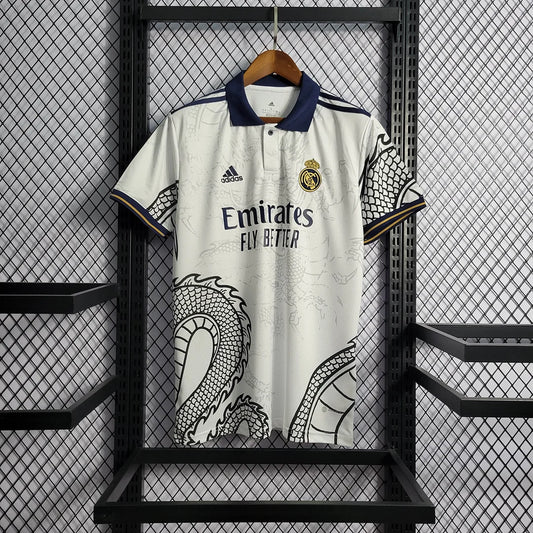 2022/2023 Real Madrid Chinese Dragon White Football Shirt