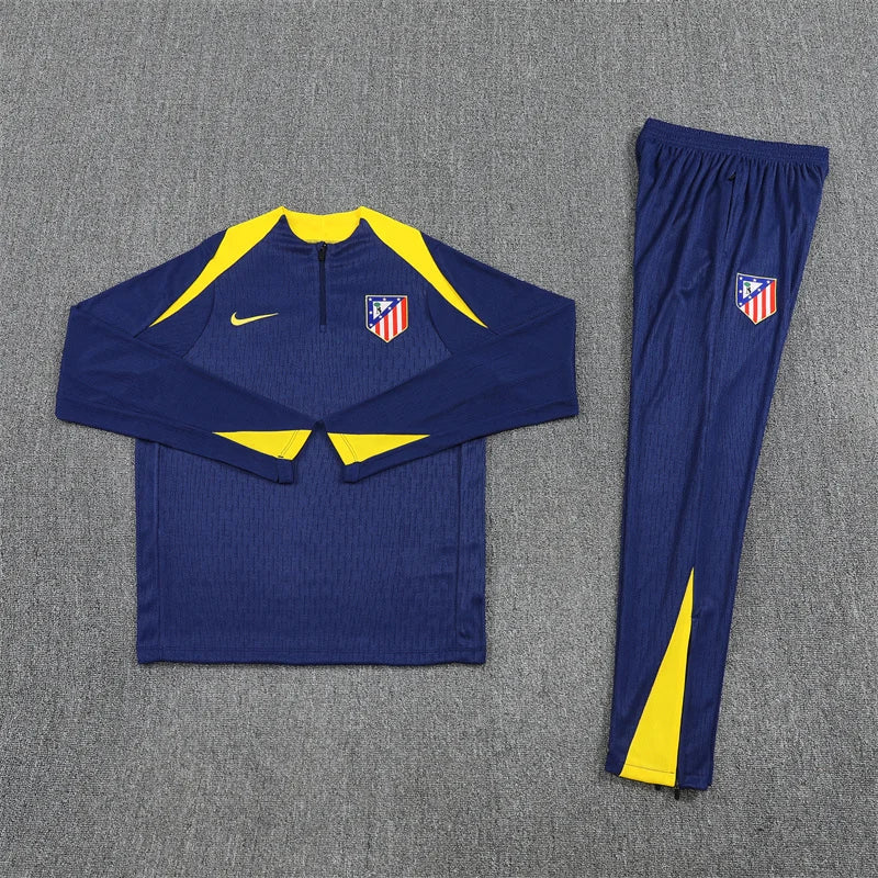 2025/2026 Atletico Madrid Blue Half-Pull Tracksuit