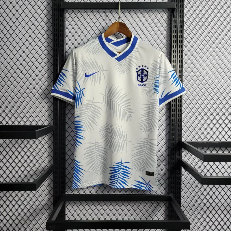2022 Brazil Classic White Football Shirt