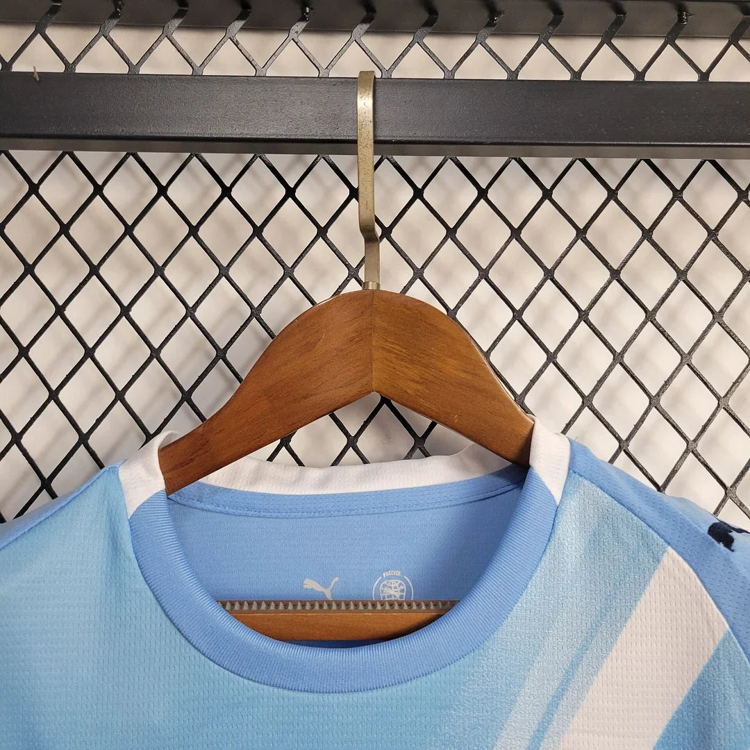 2025/2026 Manchester City Home Football Shirt Kids Size