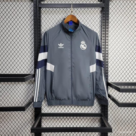 2025/2026 Real Madrid Jacket Grey Windbreaker