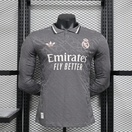 2024/2025 Long Sleeve Real Madrid Third Away Football Shirt - Player Version
