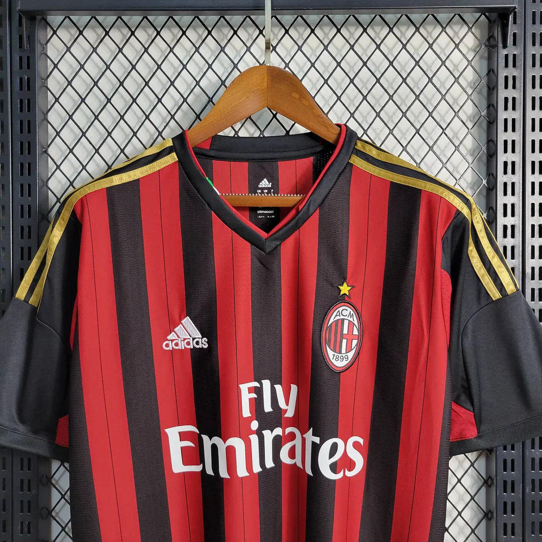 2013/2014 Retro AC Milan Home Football Shirt