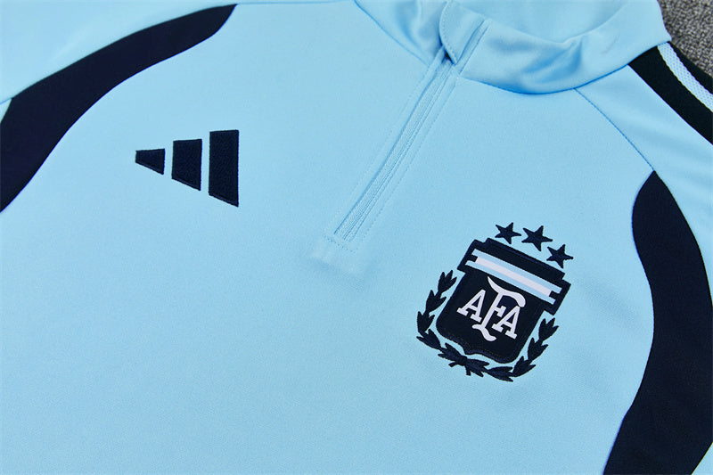 2026/2027 Argentina Half-Pull Light Blue Tracksuit