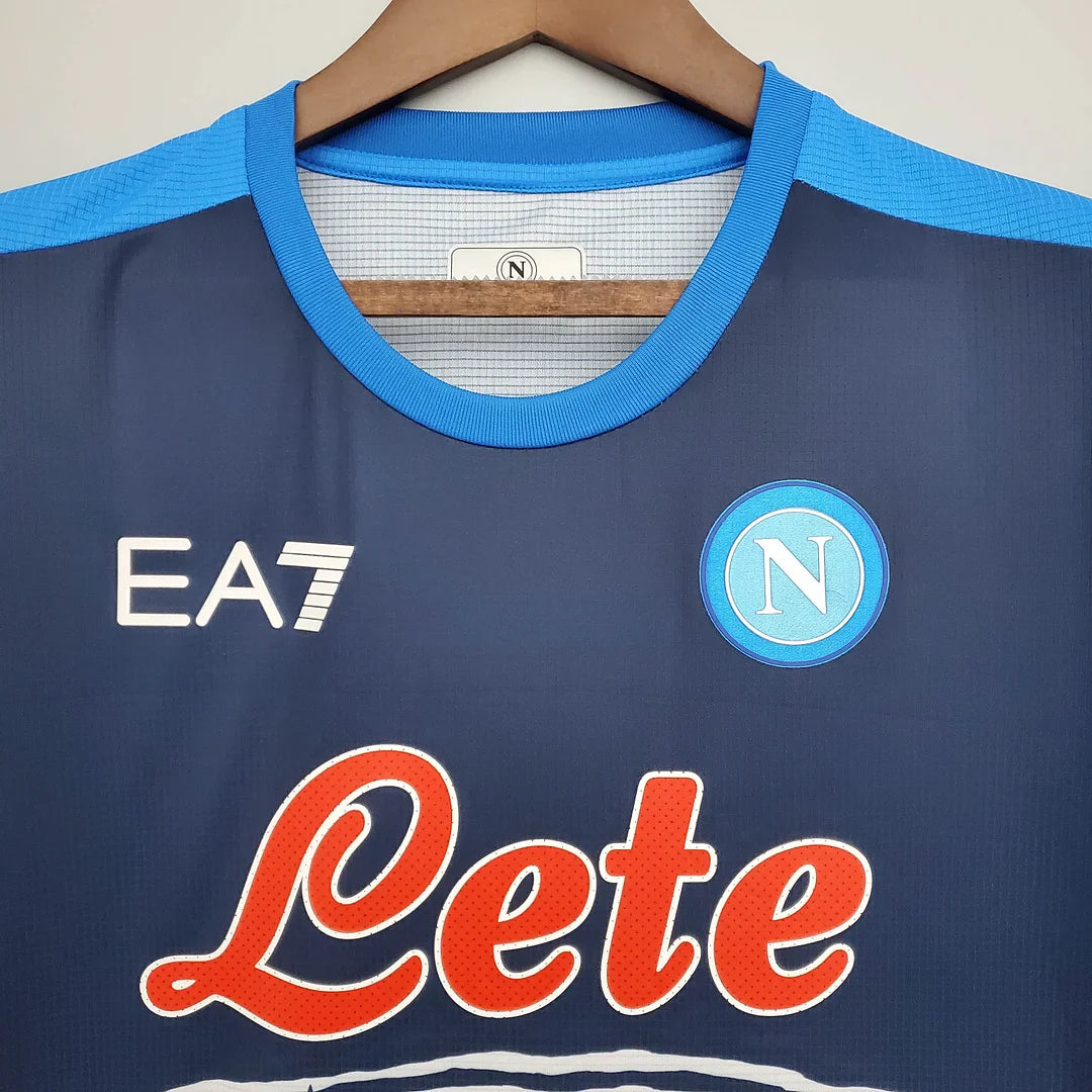2021/2022 Retro Napoli Commemorative Edition Blue Football Shirt