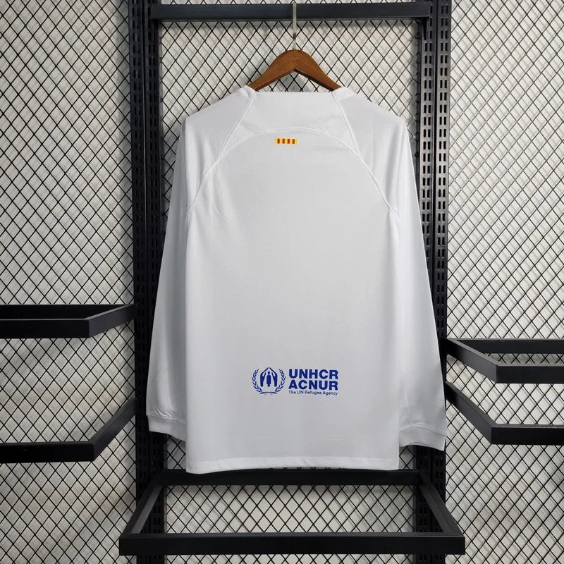 2023/2024 Long Sleeve Barcelona Away Football Shirt