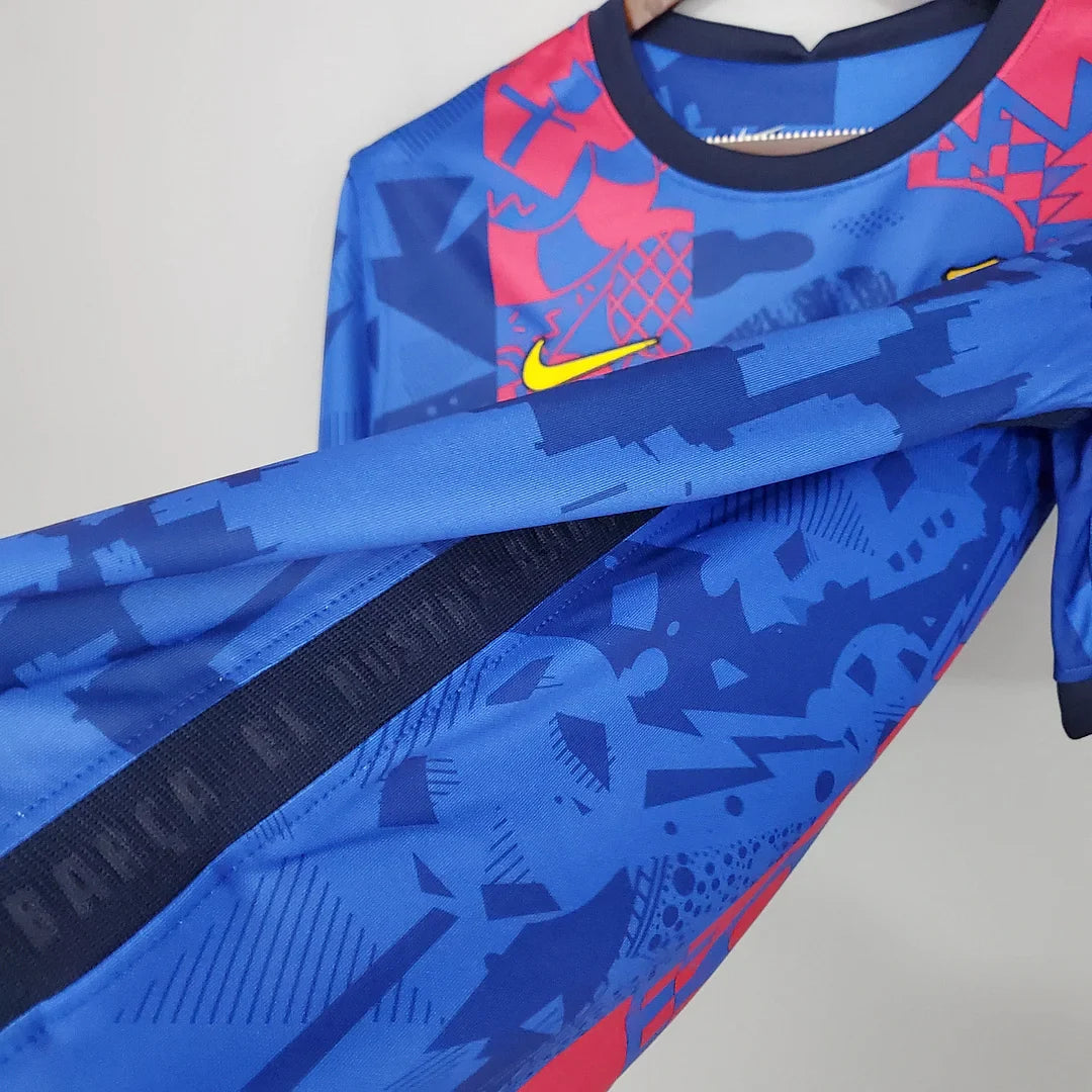 2021 / 2022 Retro Barcelona Football Third Kit Shirt