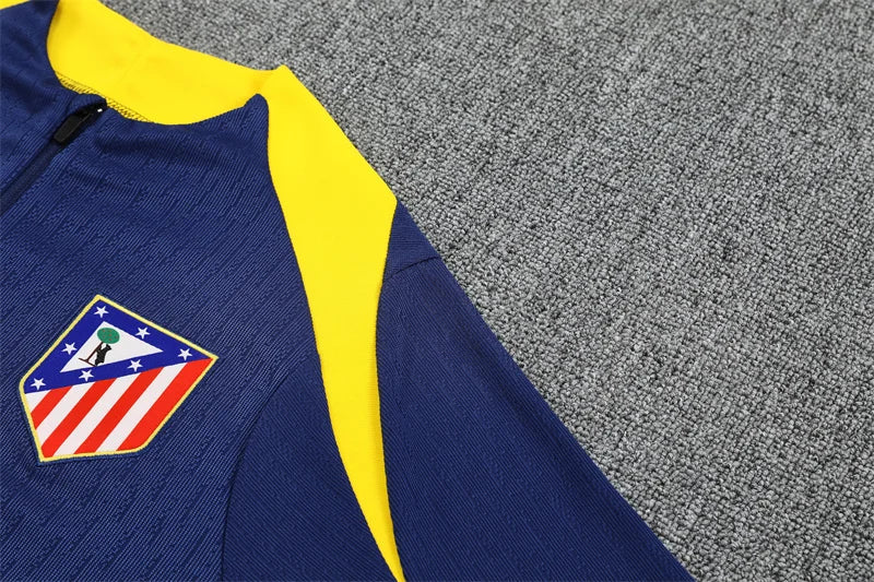 2025/2026 Atletico Madrid Blue Half-Pull Tracksuit