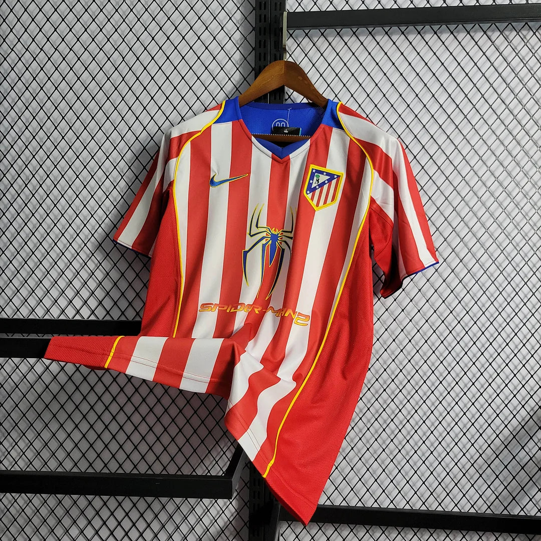 2004/2005 Retro Atletico Madrid Home Football Shirt