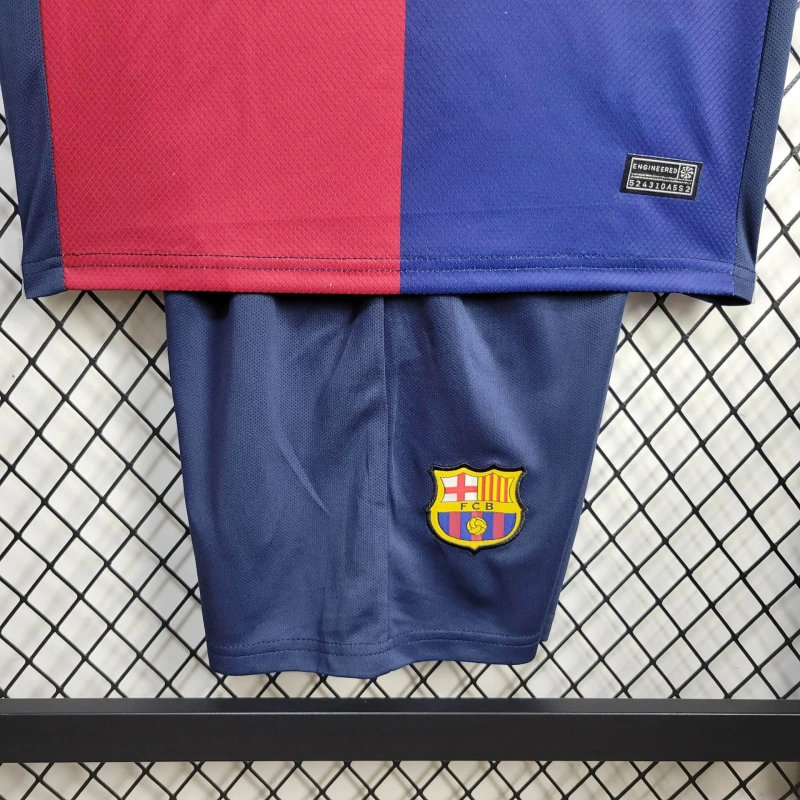2024/2025 Barcelona Home Football Shirt Kids Size