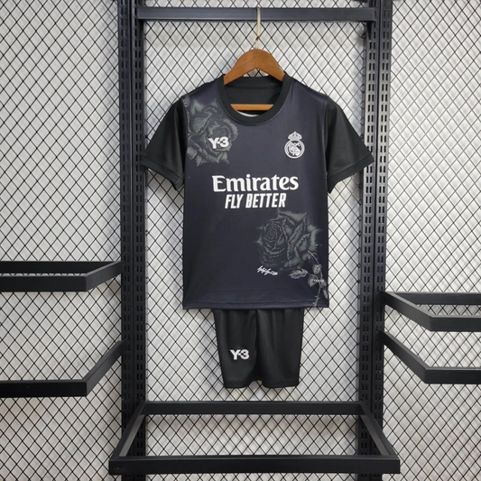 2024/2025 Real Madrid Y-3 Special Edition Black Football Shirt Kids Size