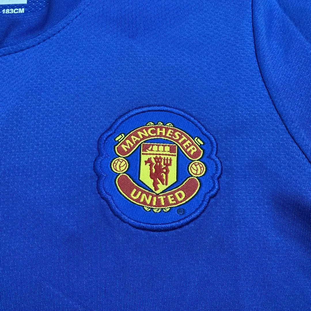 2008/2009 Retro Long Sleeve Manchester United Third Away Football Shirt Kids Size