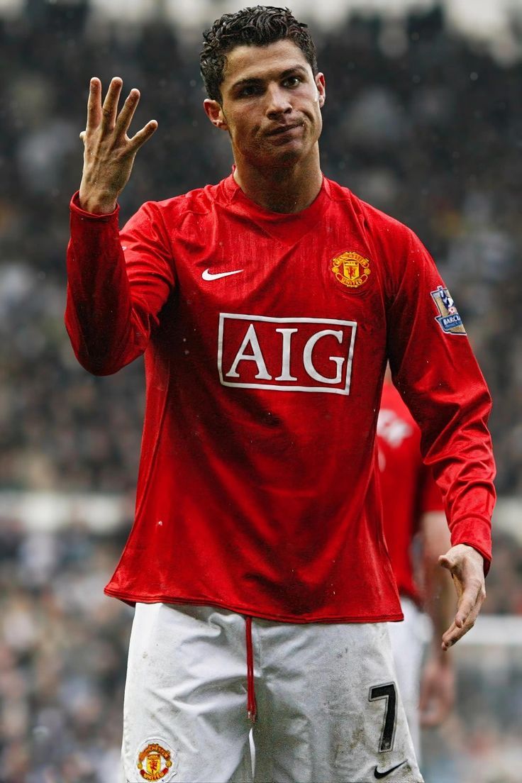 2007-2008 Retro Long Sleeve Manchester United Home Football Shirt