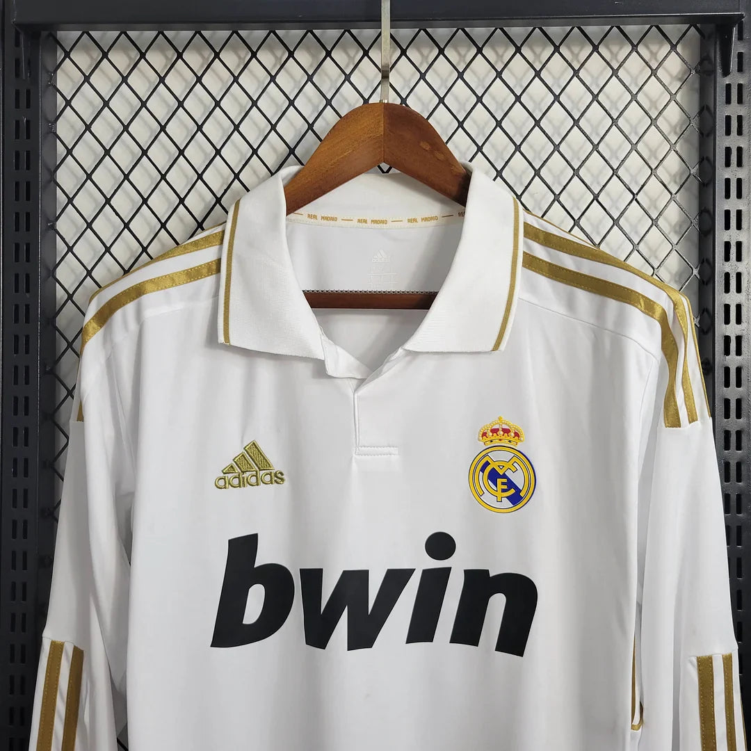 2011/2012 Retro Long Sleeve Real Madrid Home Football Shirt