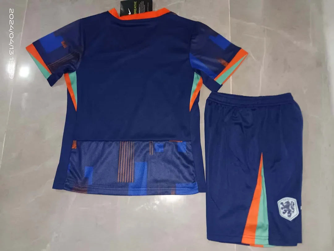 2024 Netherlands Away Football Shirt Kids Size