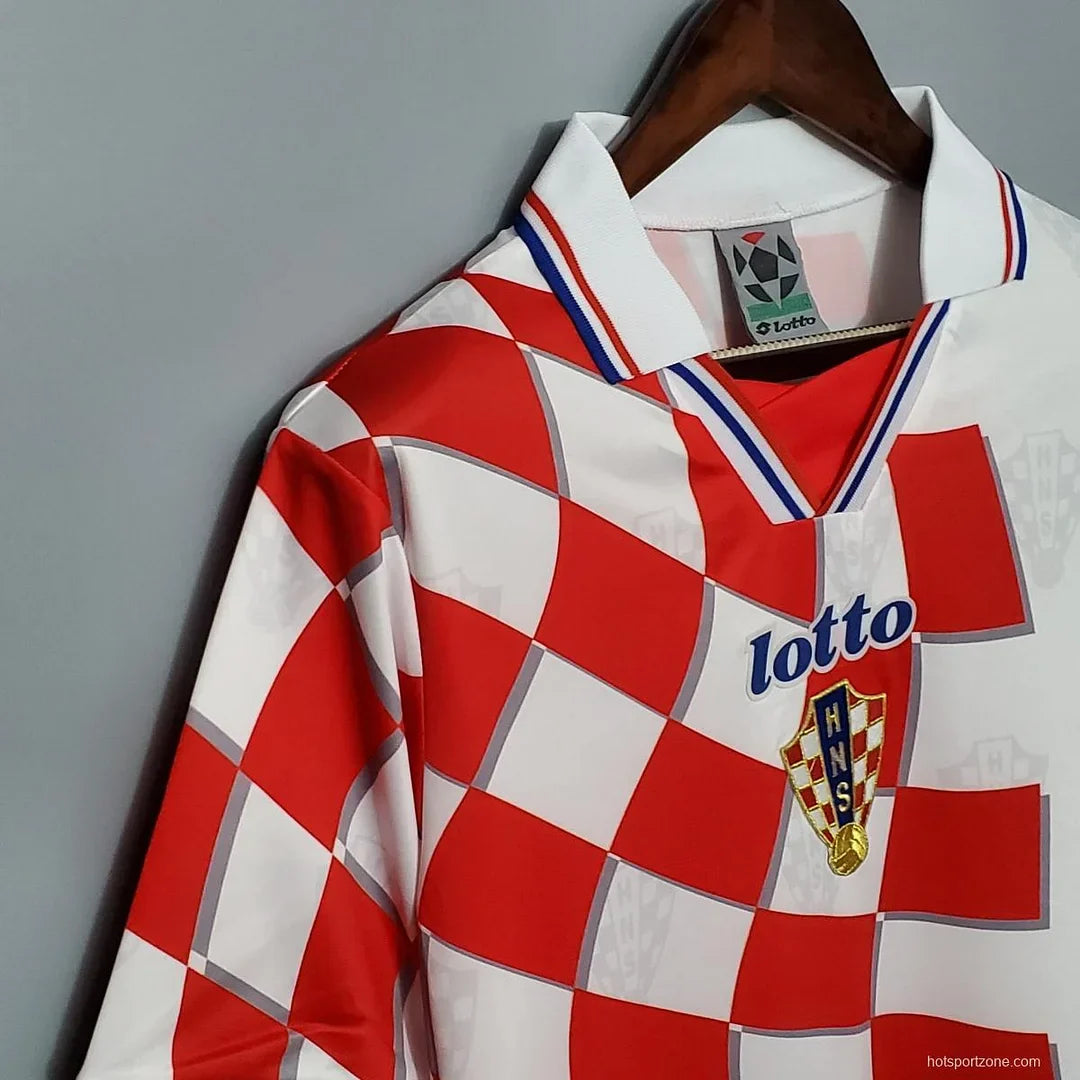 1998 Retro FIFA World Cup Croatia Home Football Shirt