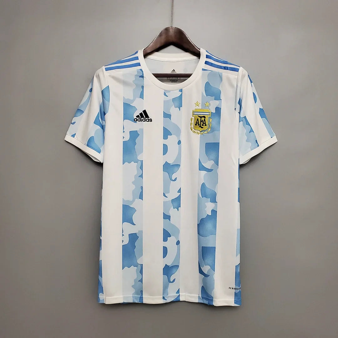 2020 Retro Argentina Home Football Shirt