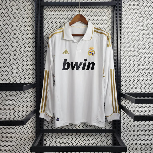2011/2012 Retro Long Sleeve Real Madrid Home Football Shirt