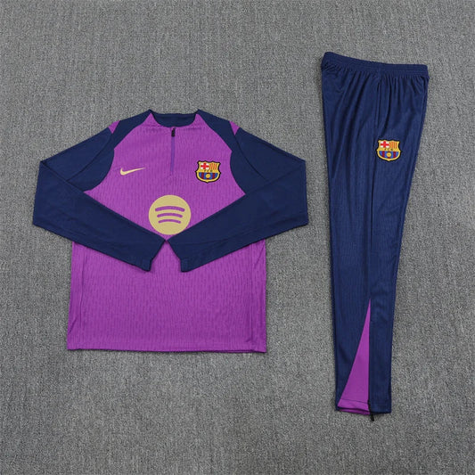 2025/2026 Barcelona Purple Half-Pull Tracksuit
